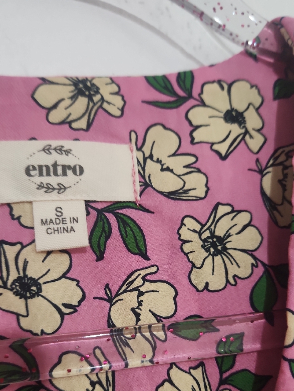 Entro Cottagecore Retro Prairie Coquette Coastal Floral Ruffle Hem Dress Size Sm - Picture 3 of 11